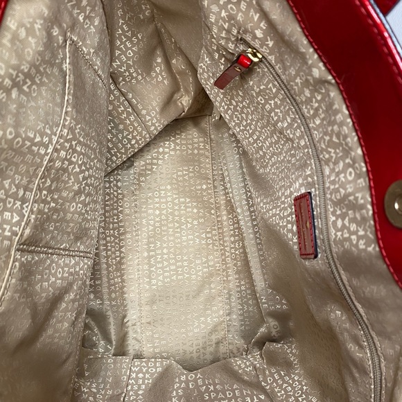 Kate Spade Elena Knightsbridge Red Leather Tote - Picture 10 of 12
